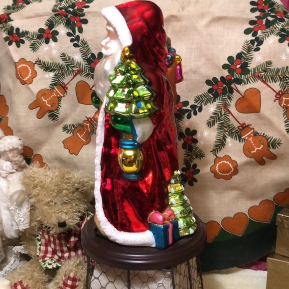 Thomas Pacconi 2004 - 17" x9.25” Mercury Glass Santa 30 year anniversary piece - Picture 2 of 5
